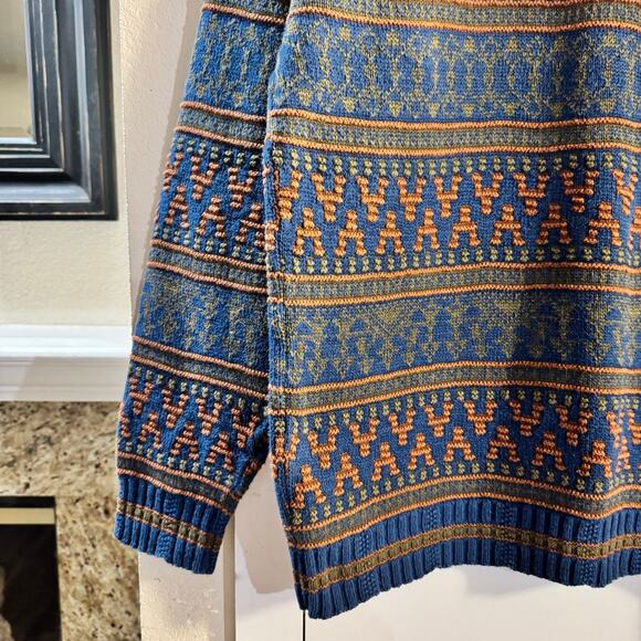 Vintage Christian Dior Monsieur Men’s Cotton Crew Neck 3D Knit Sweater Large USA - Picture 3 of 7